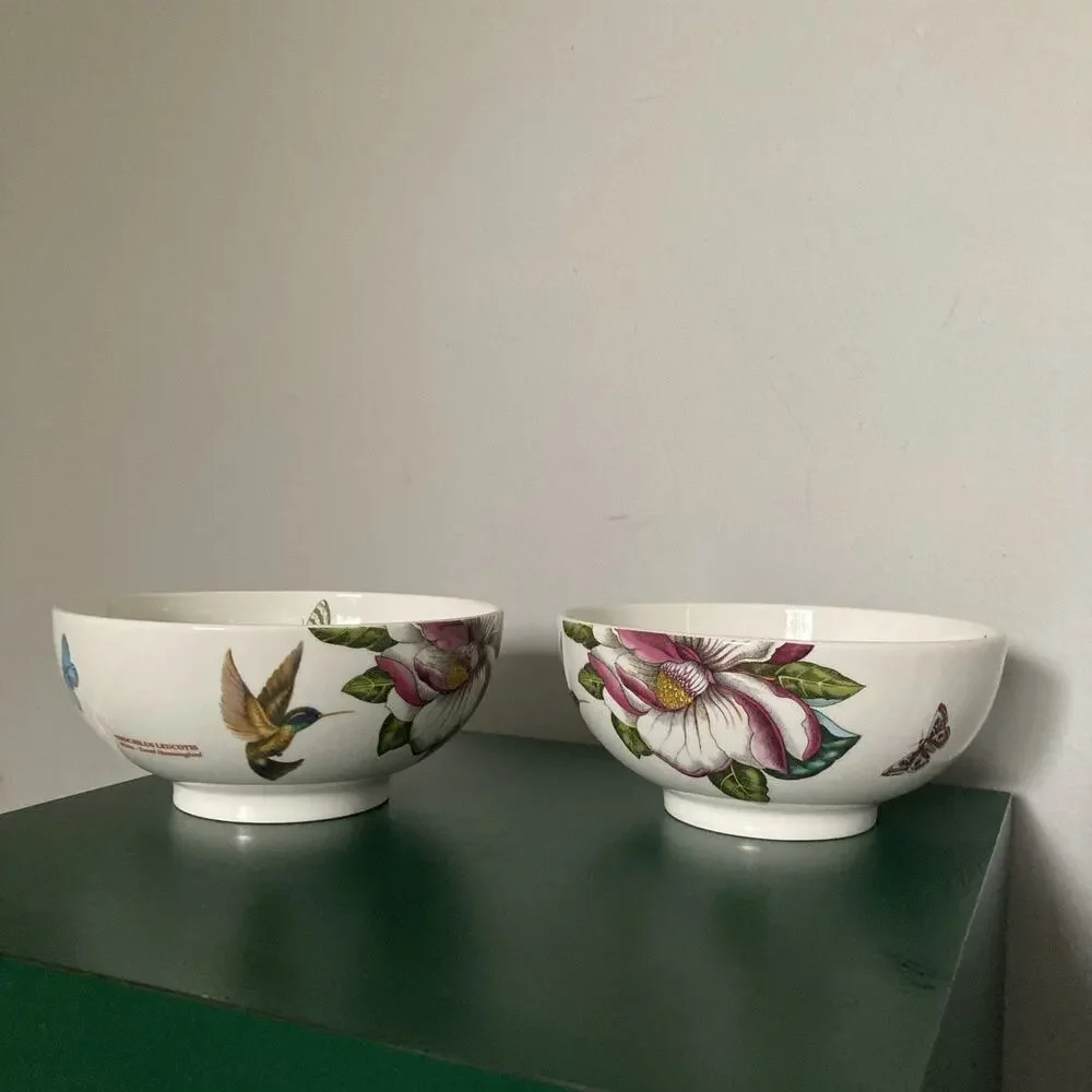 Lot of 2 Portmeirion Botanic Hummingbird 6
